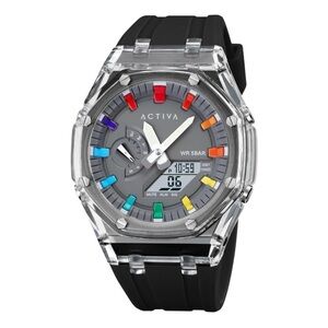 Activa Kaleido X Invicta Men's Digital Watch - 44.2mm, Black (ACW2100-005)